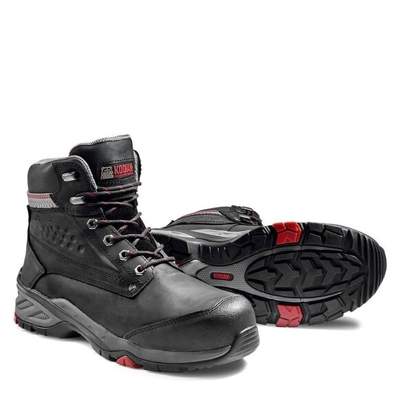 Kodiak Men's Crusade Composite Toe Waterproof Work Hiker Boot KD0A4NKADWX Black - Picture 1 of 9